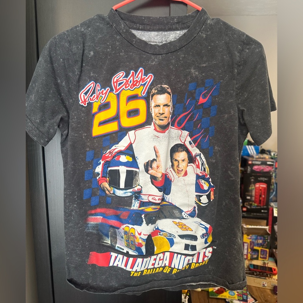 Abercrombie Kids Talladega Nights Ricky Bobby T-Shirt Boys size 13/14